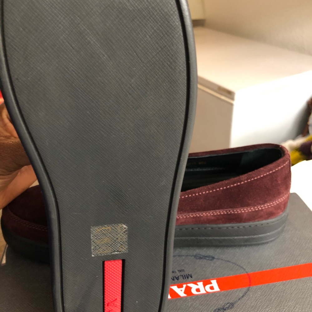 PRADA PLATEFORM SLIP ON SNEAKERS - Picture 6 of 8
